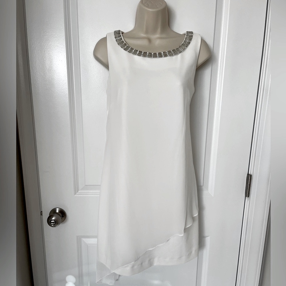 Connected Apparel White Dress